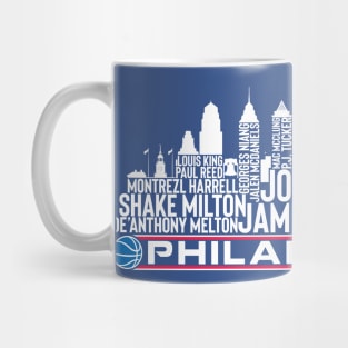 Philadelphia Basketball Team 23 Player Roster, Philadelphia City Skyline Mug